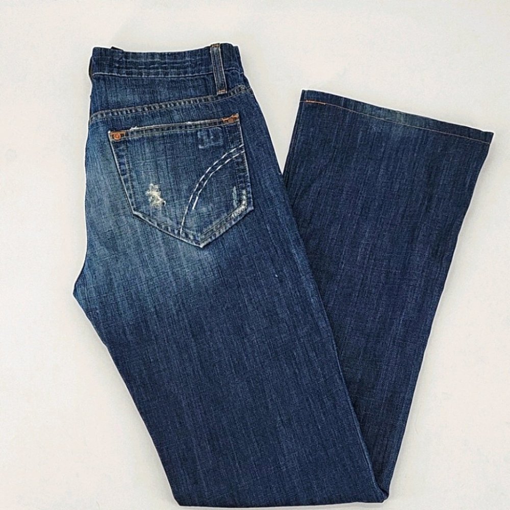 Joe's Jeans Rocker Distressed Bootcut Jeans Size 29 - Picture 3 of 14